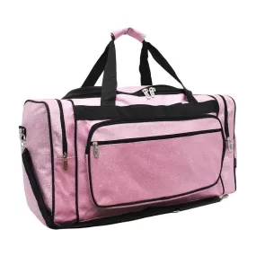 Pink Glitter NGIL Canvas 20 Duffle Bag