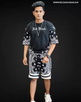 RB Bandana Print Shorts Set - Combo