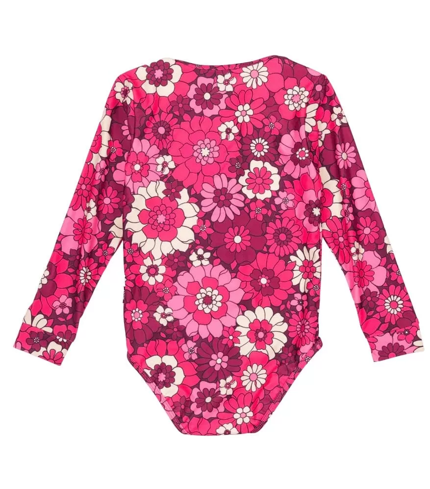 Rock Your Kid - ALOHA FUCHSIA RASHIE ONE-PIECE