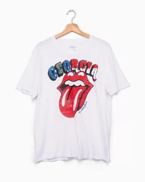 Rolling Stones Georgia Flag Rocker White Tee