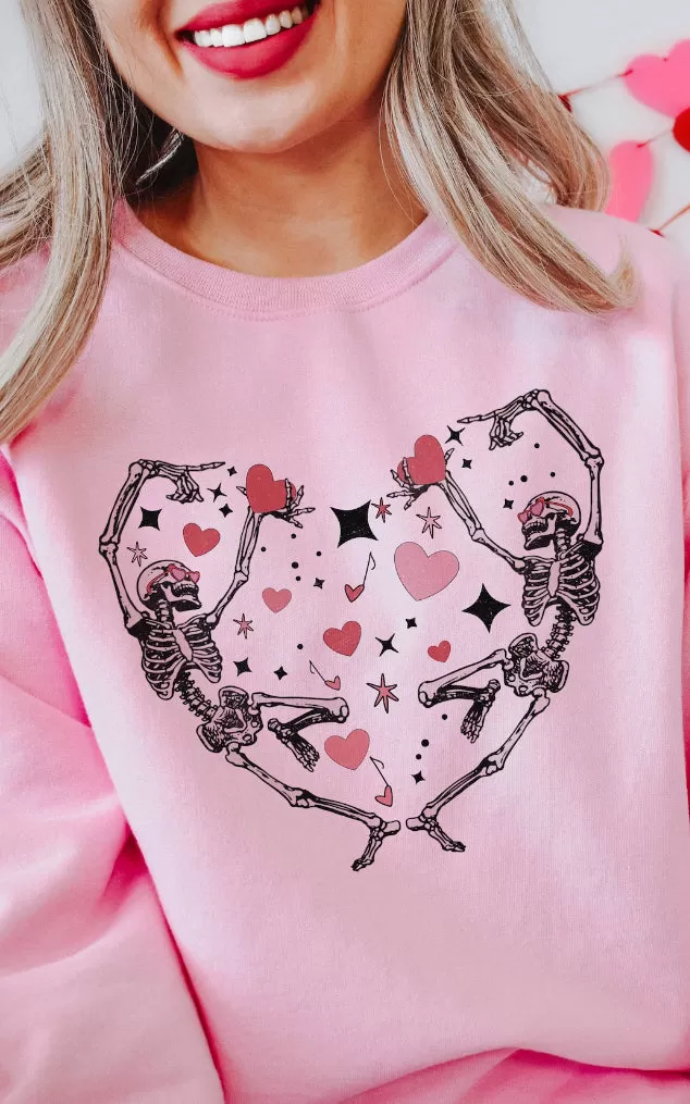 Skeleton Heart Crewneck