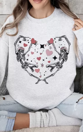 Skeleton Heart Crewneck