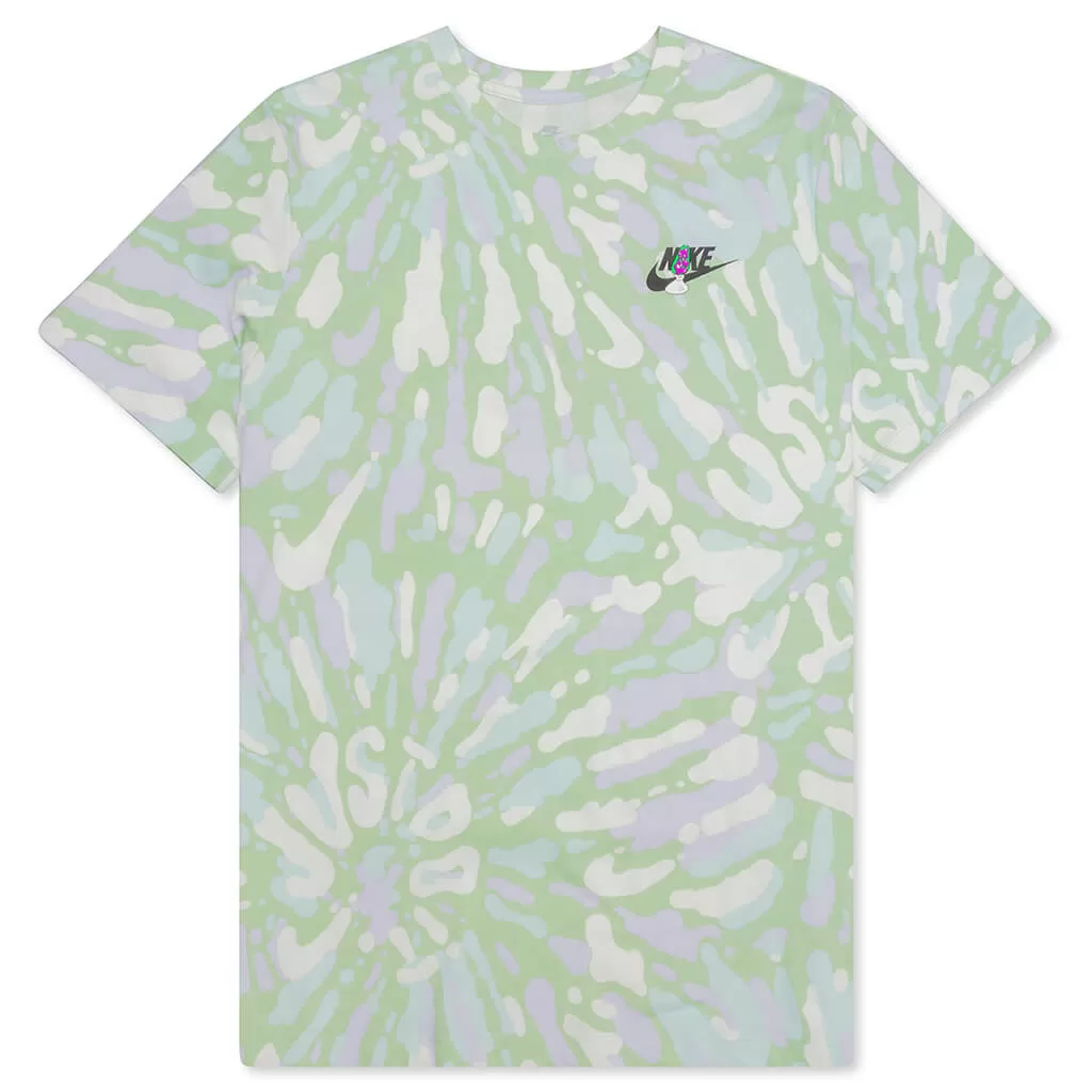 Sportswear Black Light Tie-Dye T-Shirt - Sail/Seafoam