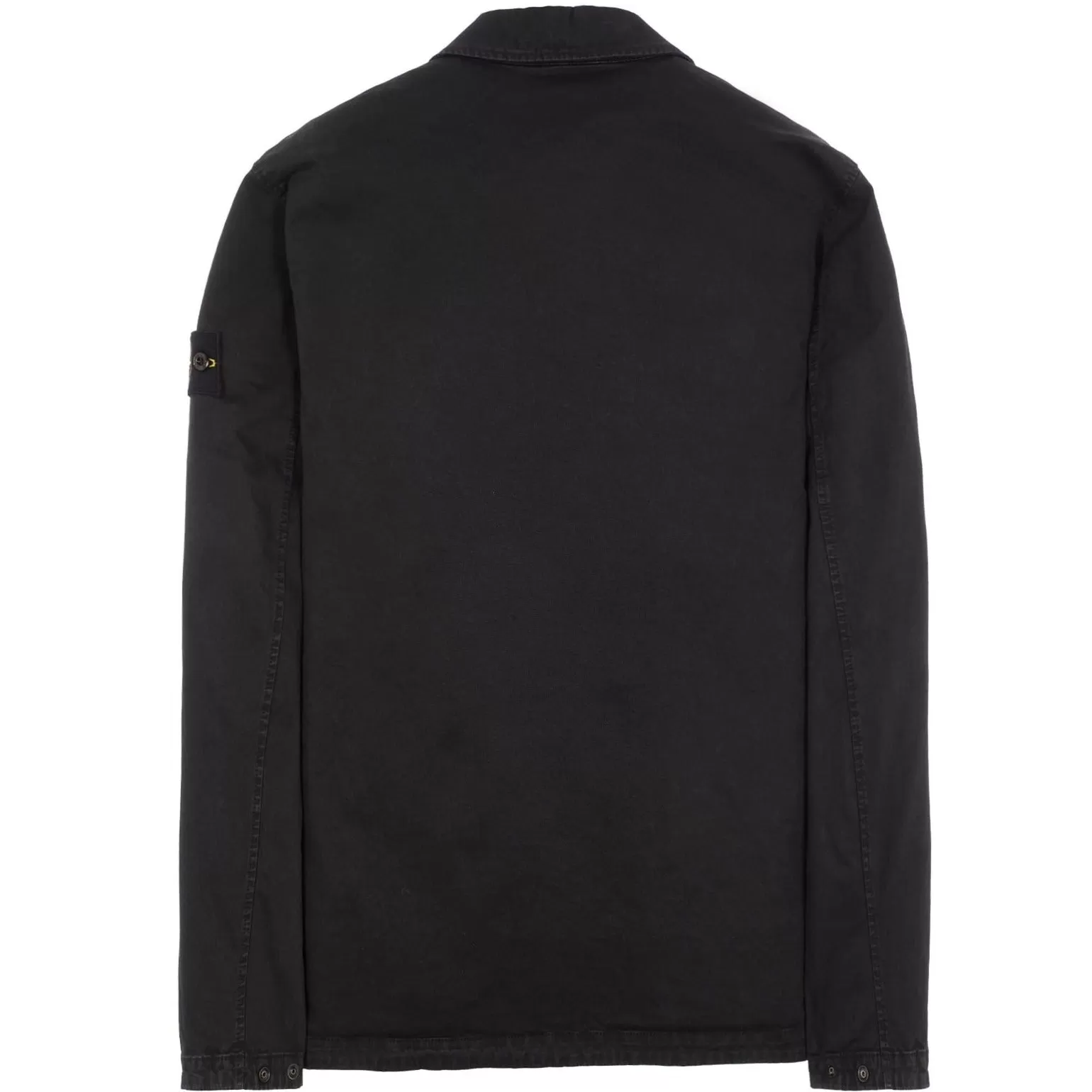 Stone Island Organic Cotton Overshirt Black