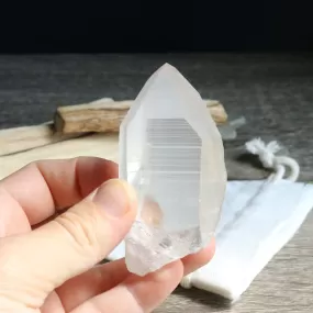 Stunning Energy ~ Natural Lemurian Quartz Point from Brazil