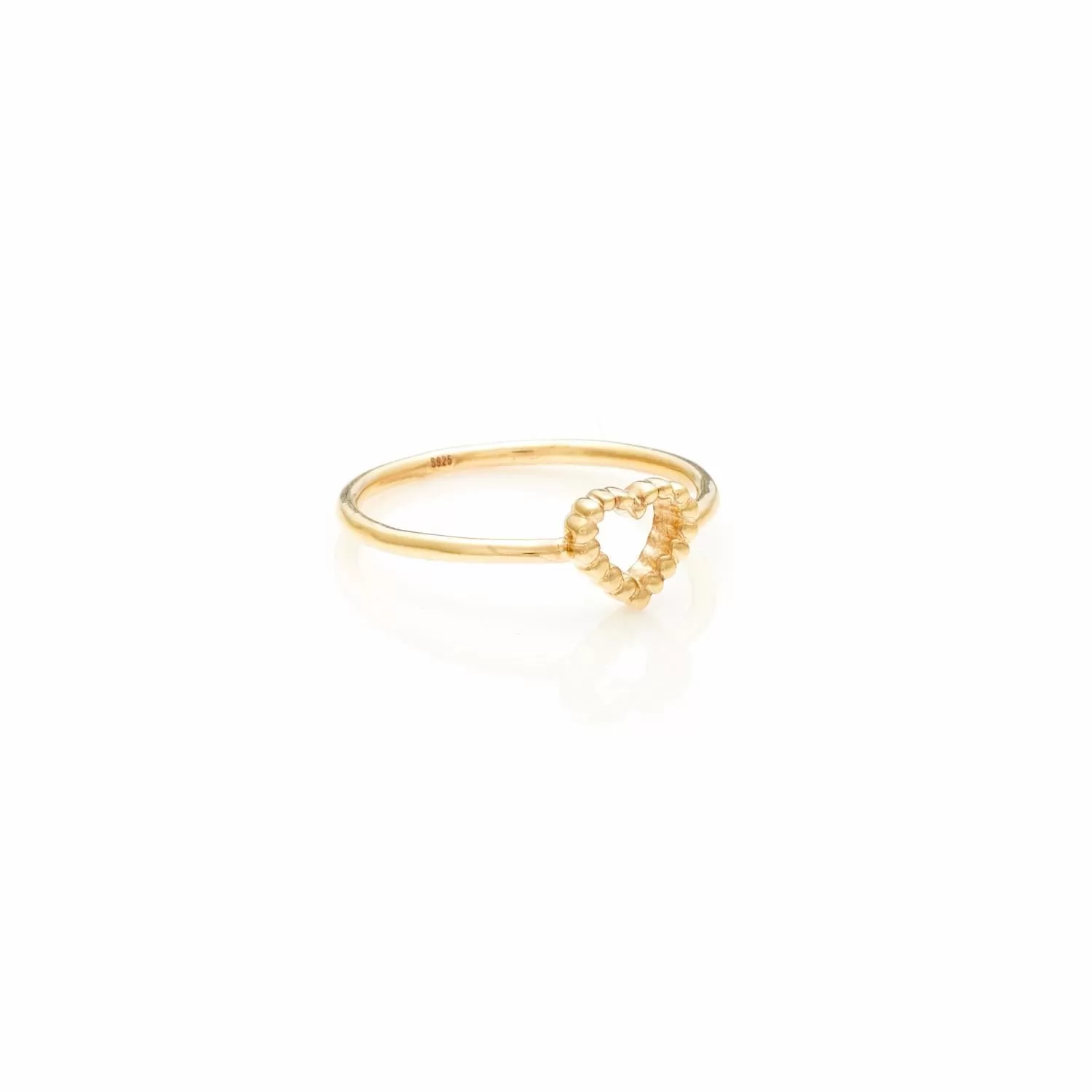 Superfine / Cutout Heart Ring / Gold