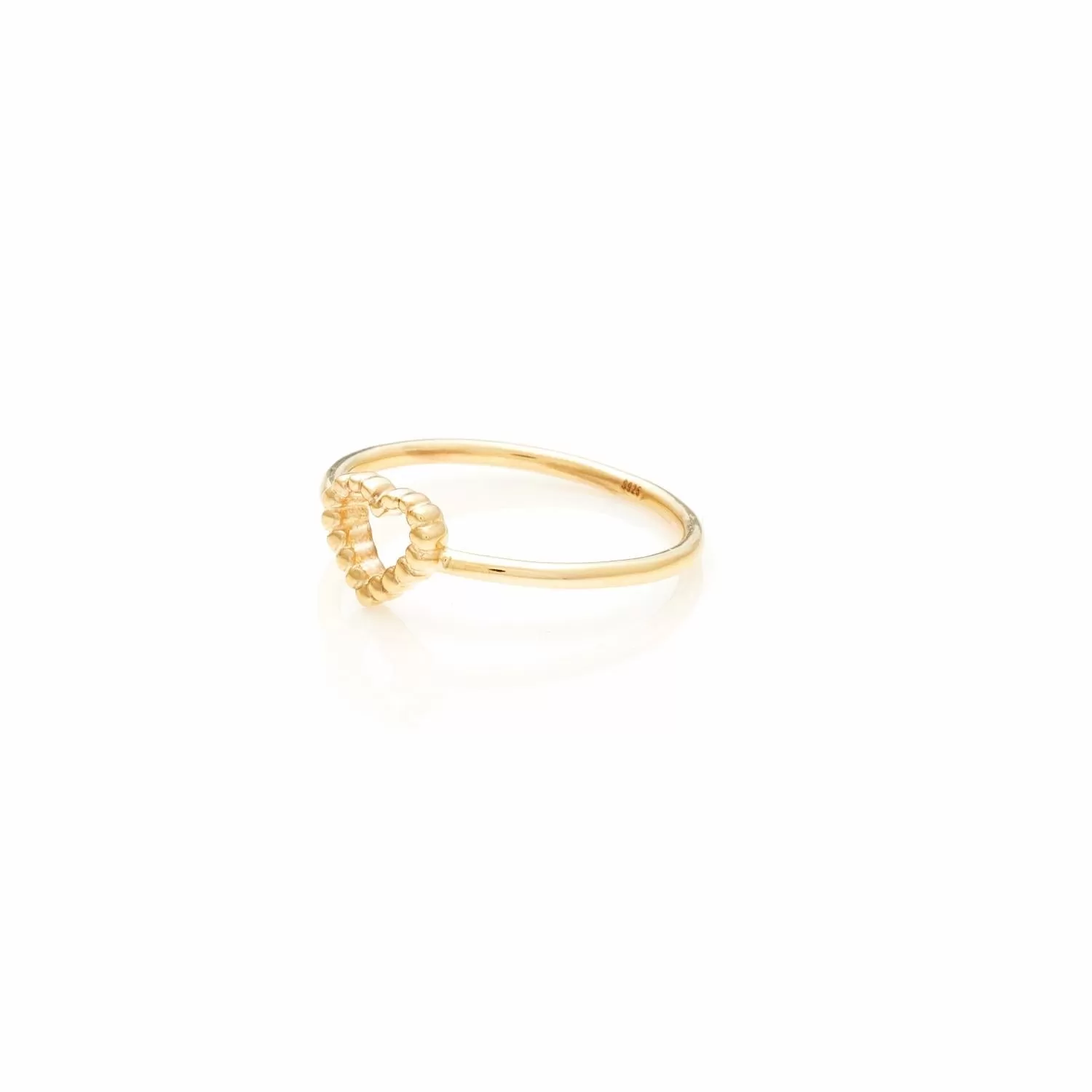 Superfine / Cutout Heart Ring / Gold