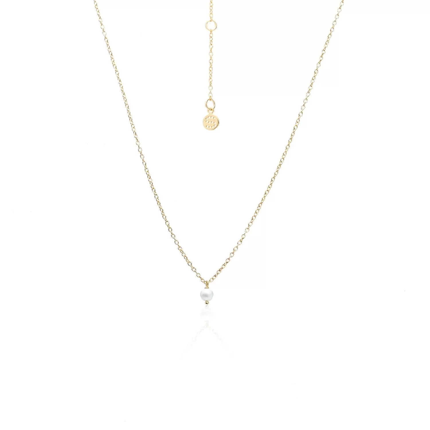 Superfine / Mini Pearl / Necklace / Pearl   Gold