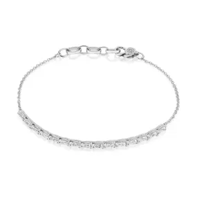 Tacori 18k Stilla Pear Diamond ID Bracelet