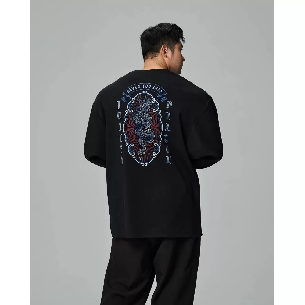 TEAMJOINED JOINED CNY24 DRAGON EXTRA OVERSIZED LONG SLEEVES-BLACK