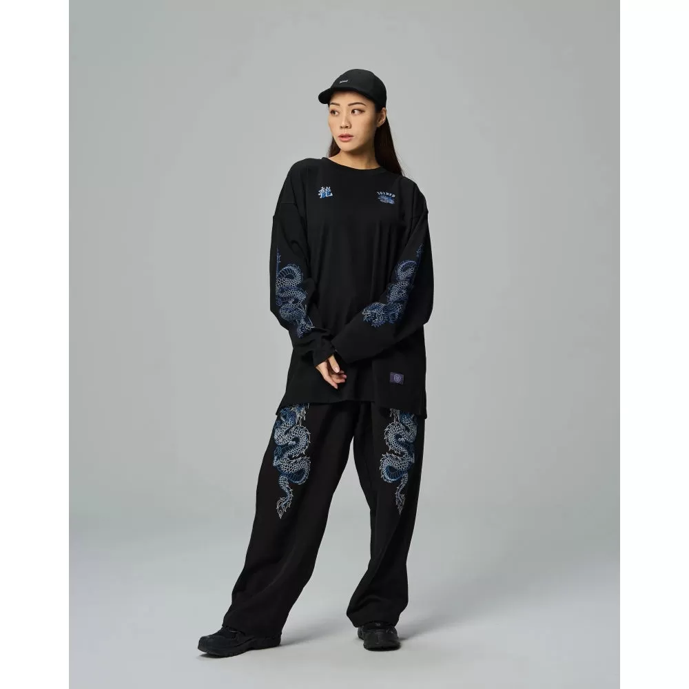 TEAMJOINED JOINED CNY24 DRAGON EXTRA OVERSIZED LONG SLEEVES-BLACK