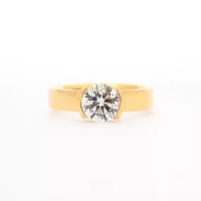 Temple Half-Bezel Solitaire