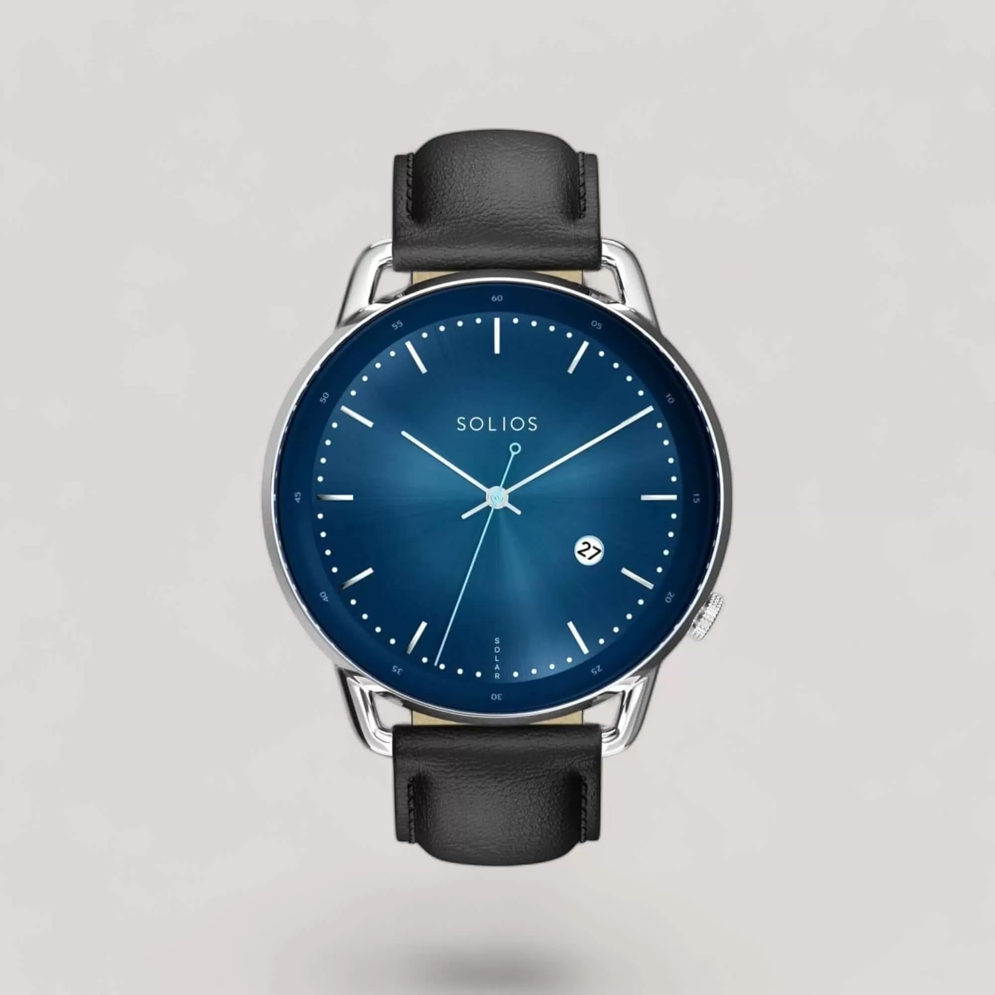 The Solar Curve | Blue Dial - Silver Case