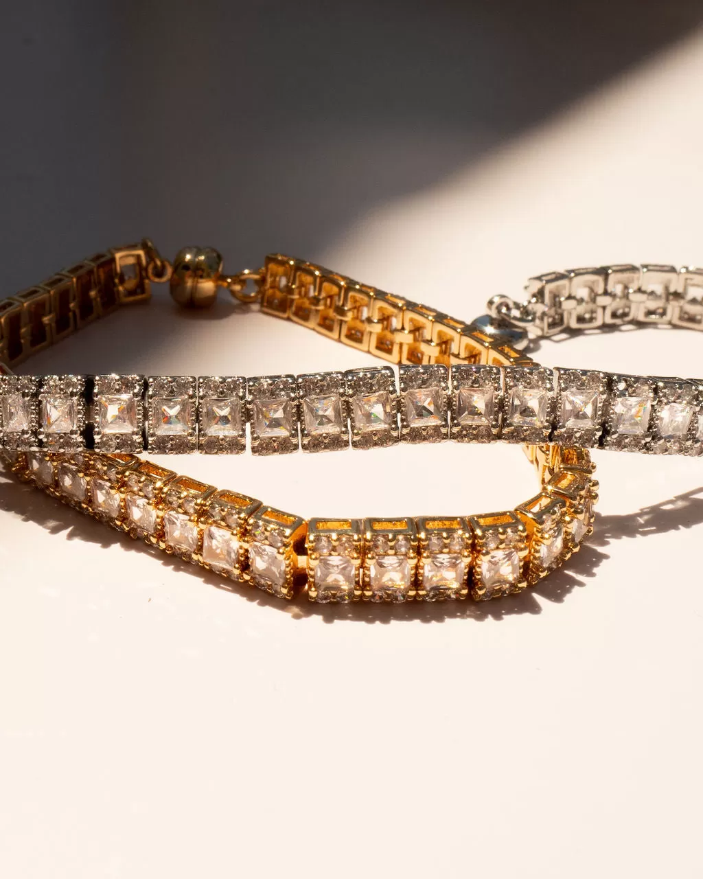 The Triple Crystal Tennis Bracelet