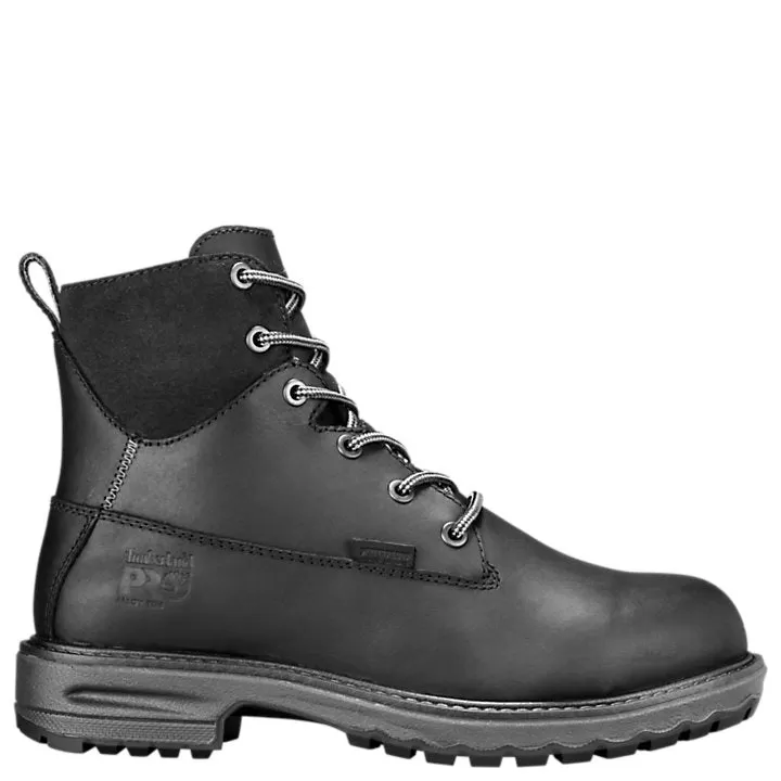 Timberland PRO Hightower Women's WP 6 Steel Toe Safety Work Boot A1Q6K - Black