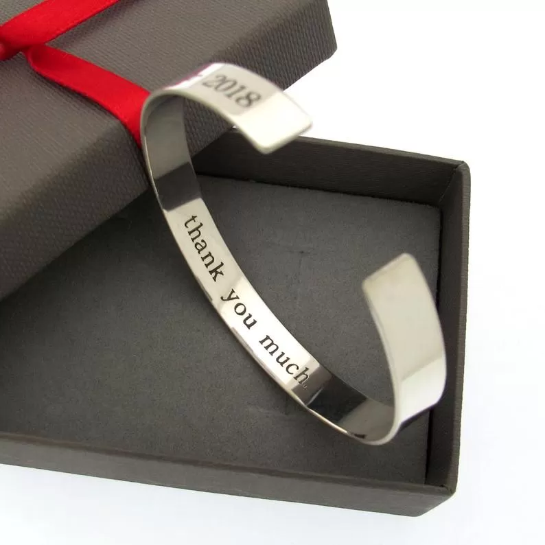 Trust God Personalized Sterling Silver Bracelet