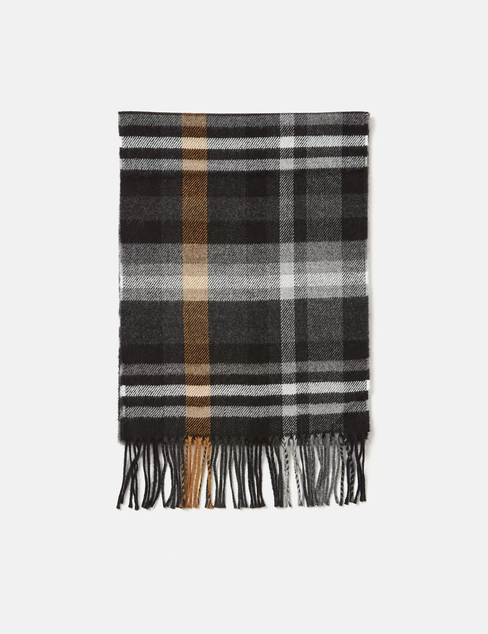 Universal Works Check Scarf - Grey Check