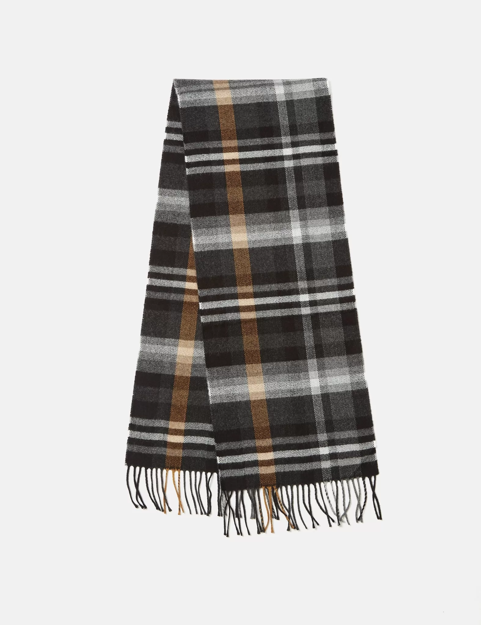 Universal Works Check Scarf - Grey Check