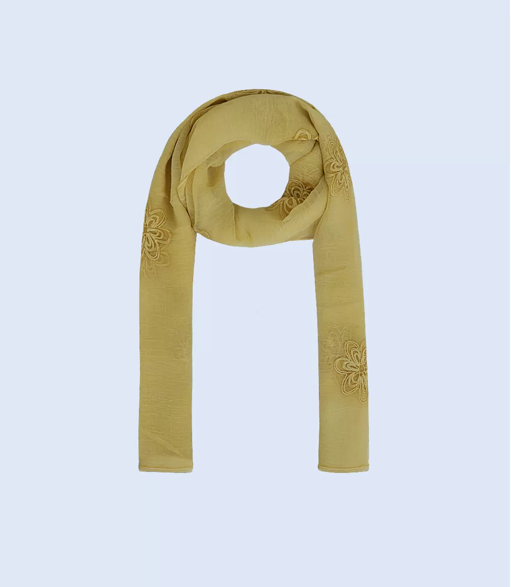 WA0830-MUSTARD-Scarf For Women