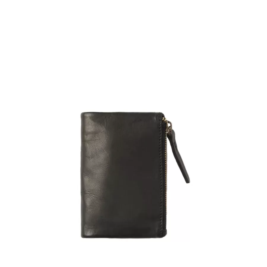 WALLET CAPRI SMALL - BLACK LEATHER