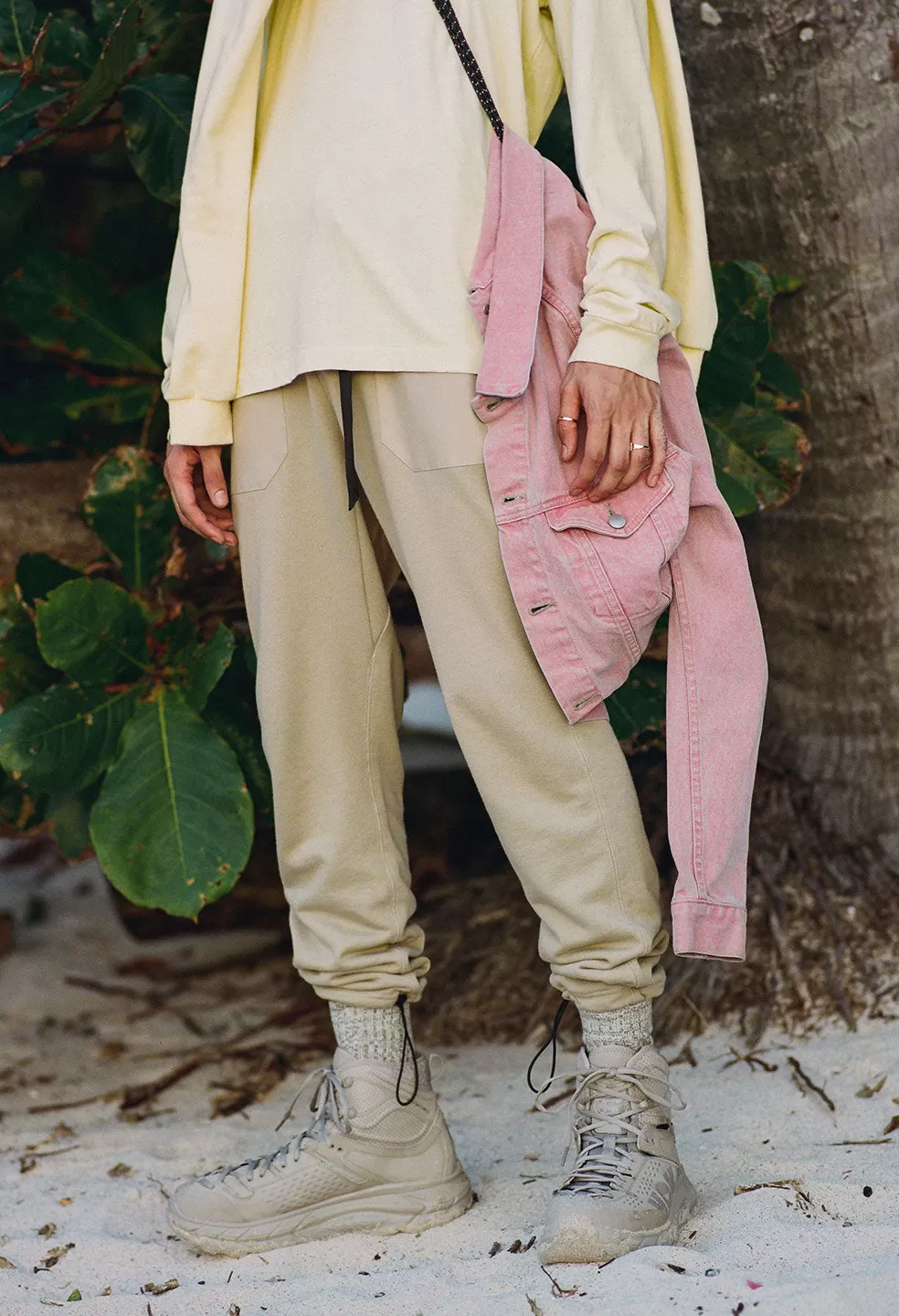 Waterproof Terry Sochi Sweatpants / Tan