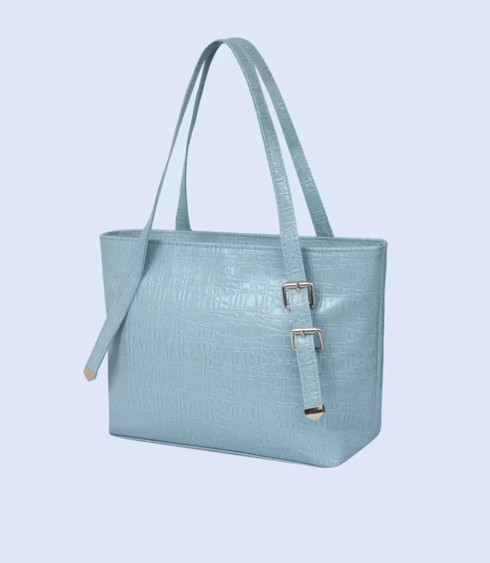 WB2391-BLUE-Women Shoulder Bag