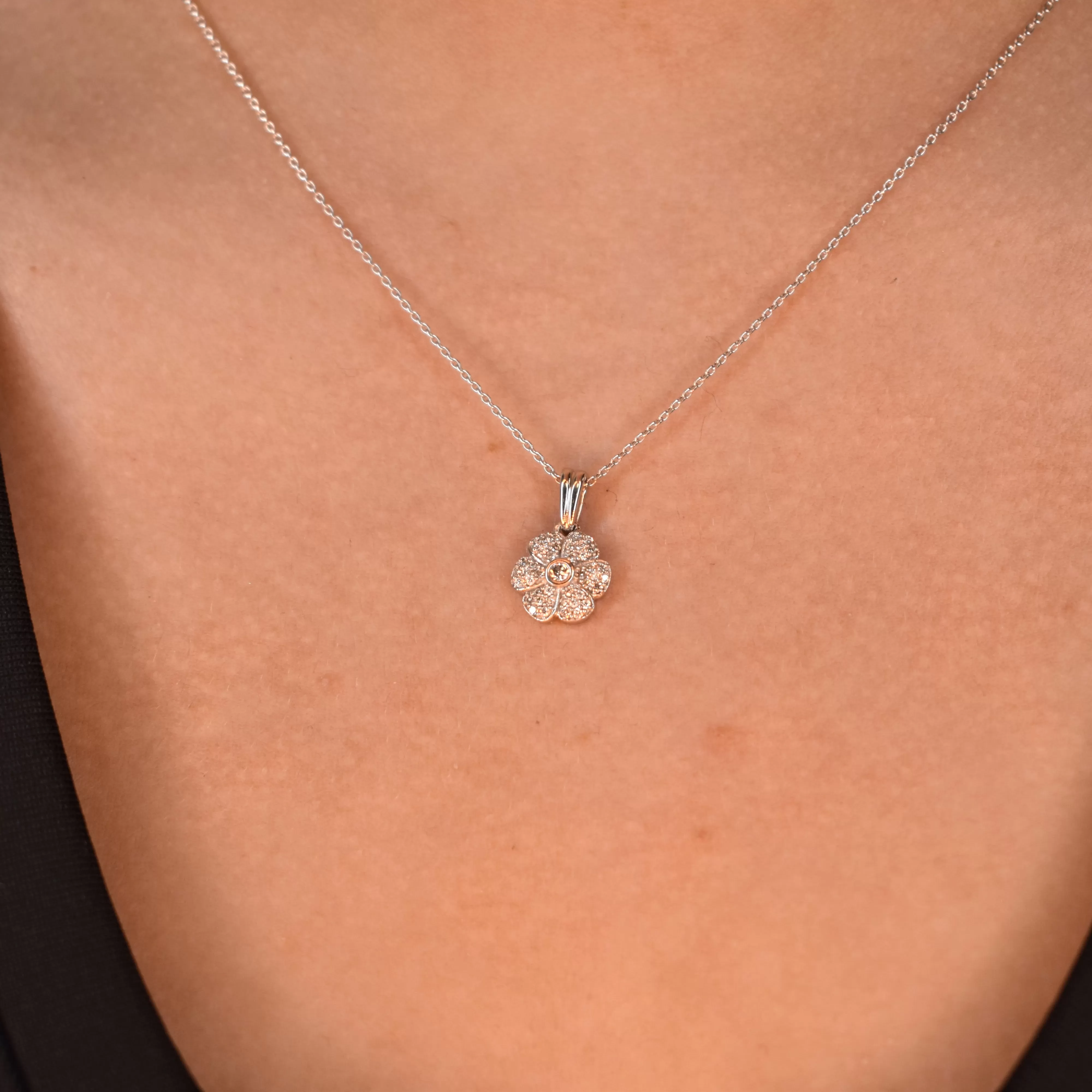 White Gold Diamond Eternal Pendant