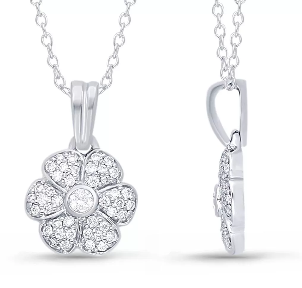 White Gold Diamond Eternal Pendant