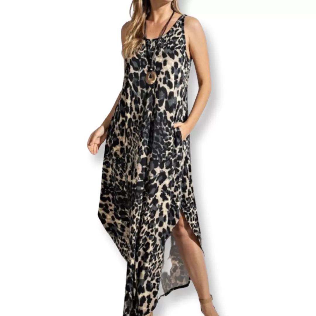 WOMEN ANIMAL PRINT DRESS