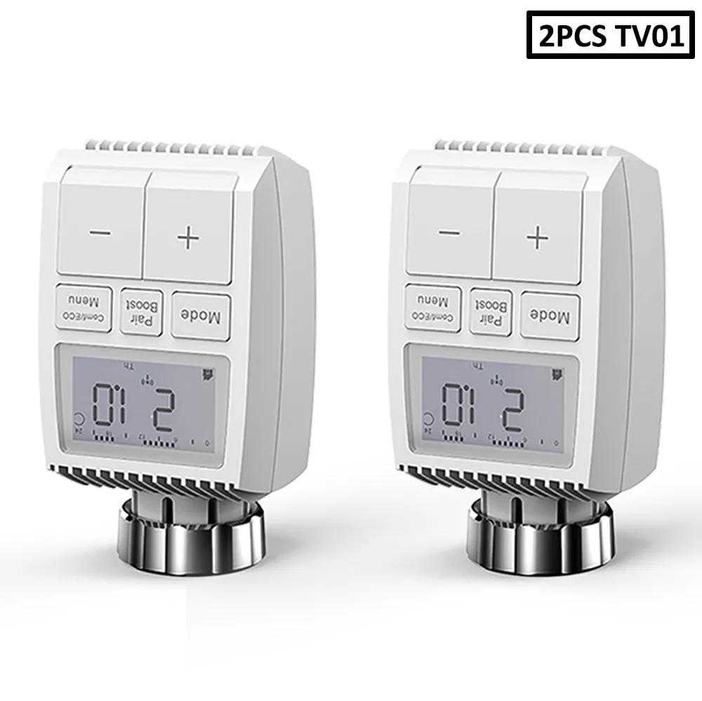 ZigBee3.0 Smart WIFI Thermostatic Radiator Valve Actuator TRV Programmable Temperature Controller Alexa Tuya Google Assistant